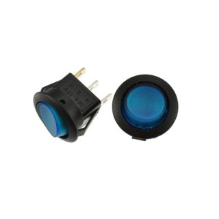 BLAUW ON-OFF 12V ROND