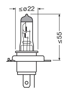 LAMPJE H4 60/55W 12V