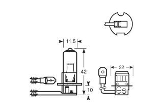 LAMPJE H3 55W 12V