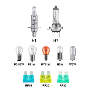 LAMPENSET 12V H1/H7