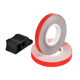 VELGENSTICKER ROOD FLUO
