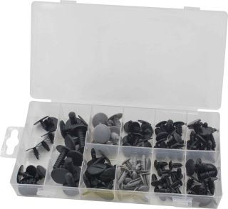 ASSORTIMENT VAN 110 KUNSTSTOF BEVESTIGINGSCLIPS VOOR BEKLEDING PEUGEOT/CITROËN