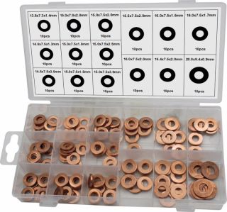 ASSORT 150 KOPEREN RINGEN
