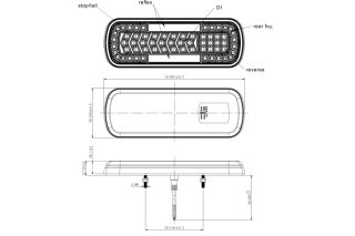 ACHTERLICHT 12/24V 64 LED