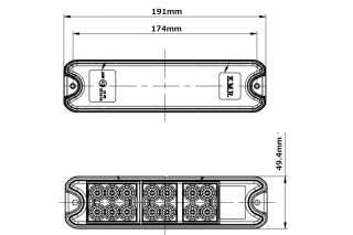 ACHTERLICHT 12/24V 18 LED