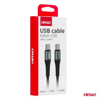 CABLE USB C-C 60W 100CM