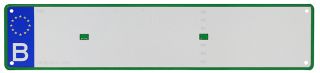 PLAQUE VERTE Z + 2 TIRETS
