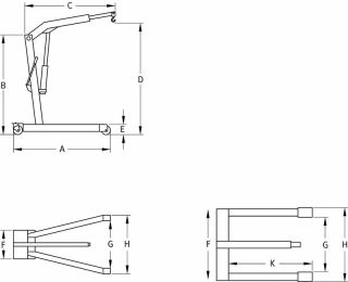 GRUE D''ATELIER PLIANTE 1T